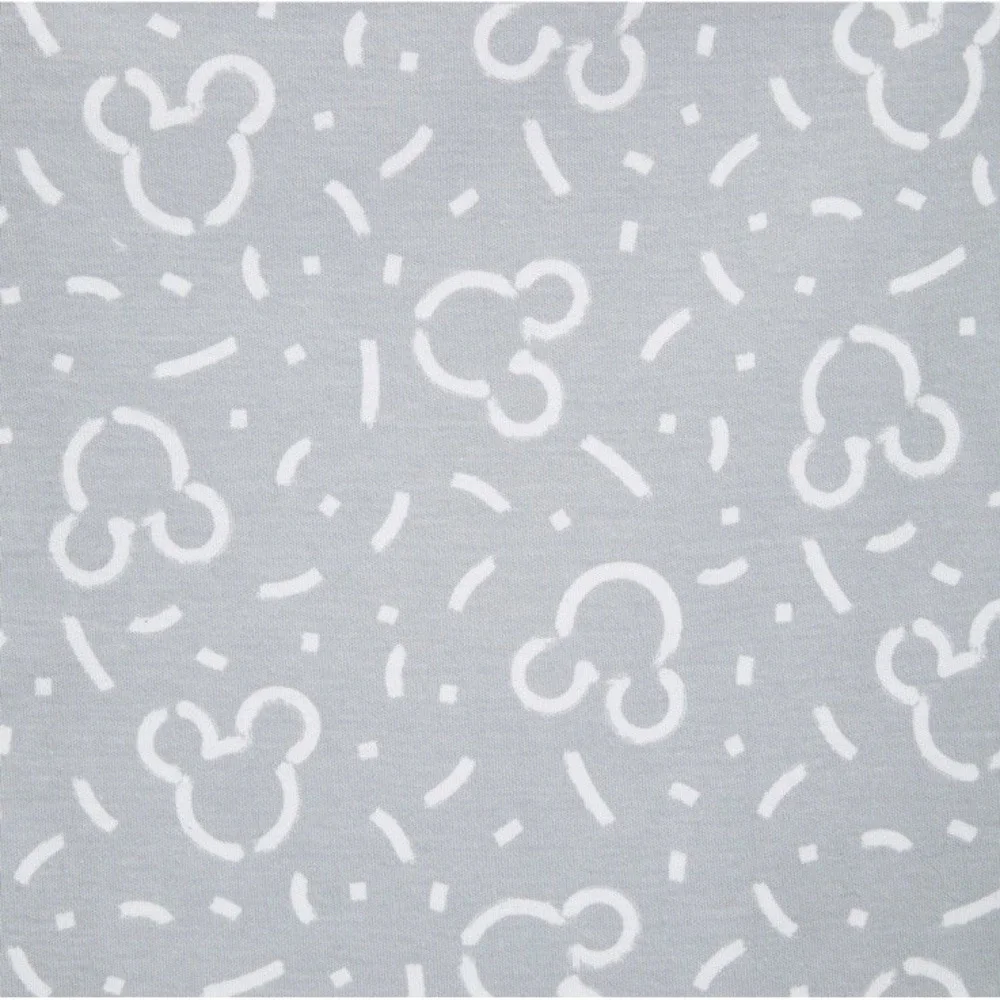 HALO SleepSack® Swaddle 100% Cotton‎ Disney Baby Mickey Gray Sz Small NEW